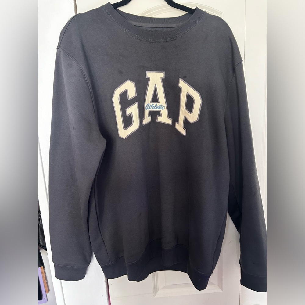 Mens Gap Arch Logo Sweatshirt - Size Large/ Cast Iron Grey